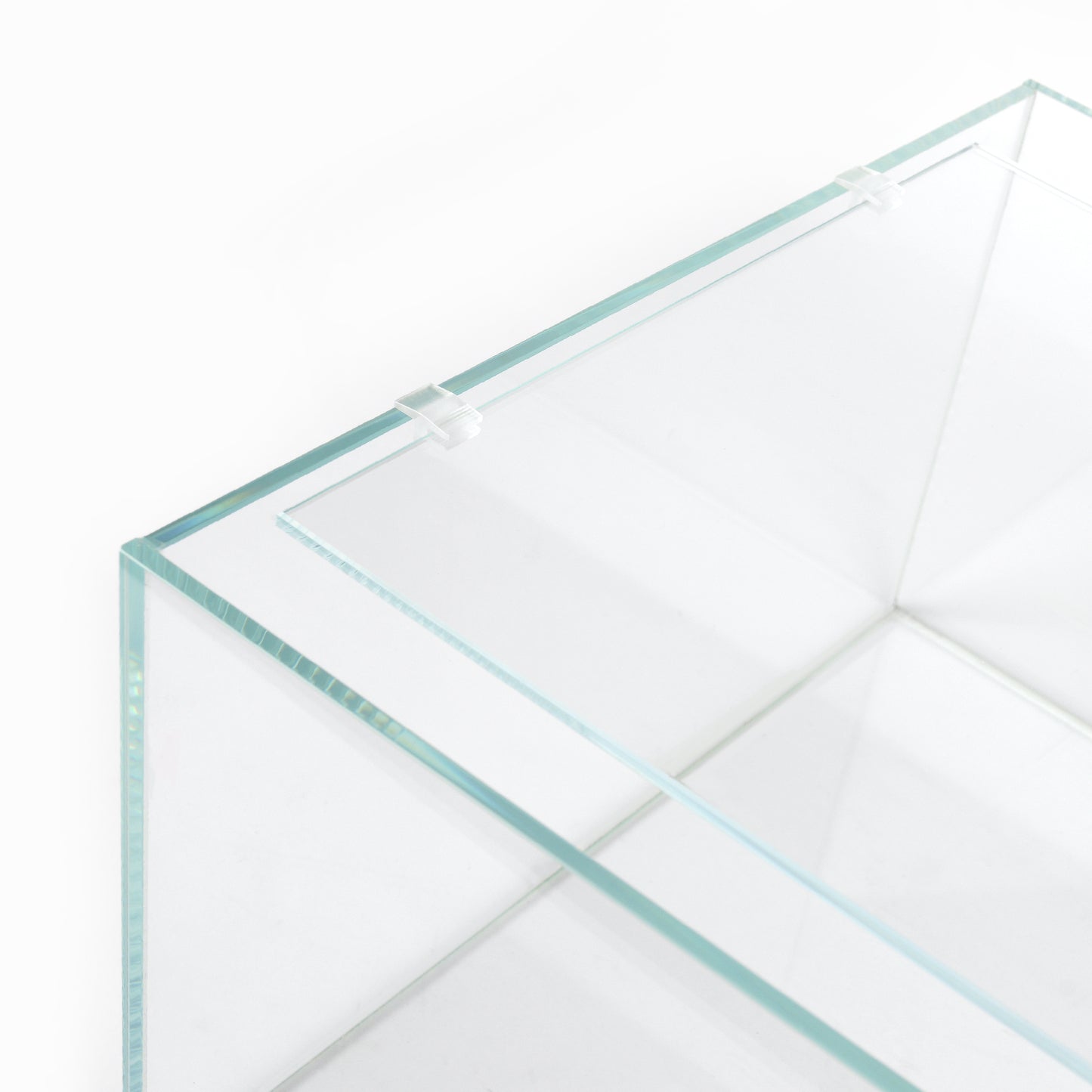 LANDEN 4mm Thick Clear Glass Aquarium Lid,Includes 4 Clips for Secure Placement, 576 x 310mm(22.68x12.2 inches) Adapted to SD604040