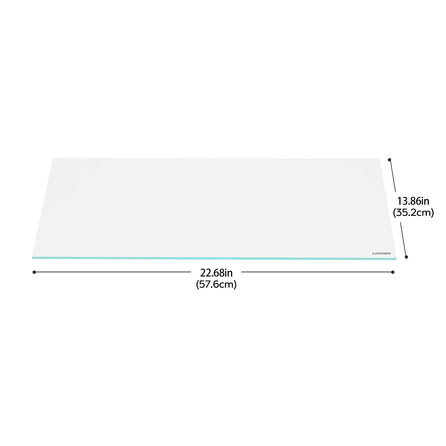 LANDEN 4mm Thick Clear Glass Aquarium Lid,Includes 4 Clips for Secure Placement, 576 x 352mm(22.68x13.86 inches) Adapted to SD604545,RF604540