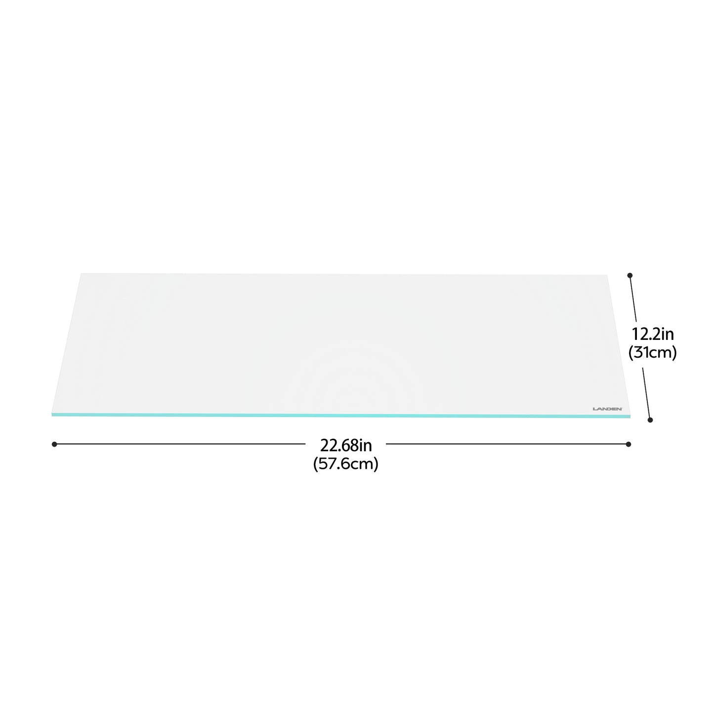 LANDEN 4mm Thick Clear Glass Aquarium Lid,Includes 4 Clips for Secure Placement, 576 x 310mm(22.68x12.2 inches) Adapted to SD604040