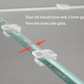 LANDEN Low-Profile Clear Acrylic Aquarium Glass Cover Clips, Holder for 4mm Glass Lid - 12pcs/Pack, Minimalist, Compatible with Rimless Tanks of All Thicknesses