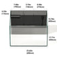 LANDEN Ultra Clear Glass Rimless Low Iron Aquarium Tank with Rear Filtration Chamber for Salt and Fresh Water, Made of All Glass