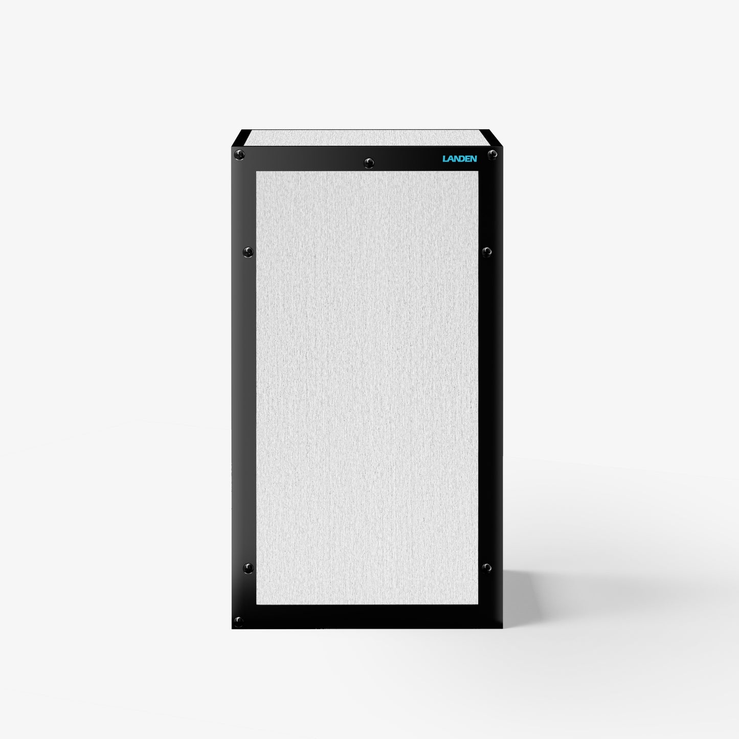 LANDEN Three-Shelf Metal Aquarium Stand with Shelves for up to 20 Gal Tanks, Gray Washed Oak Wood45X45X80cm (17.7x17.7x31.49 in)