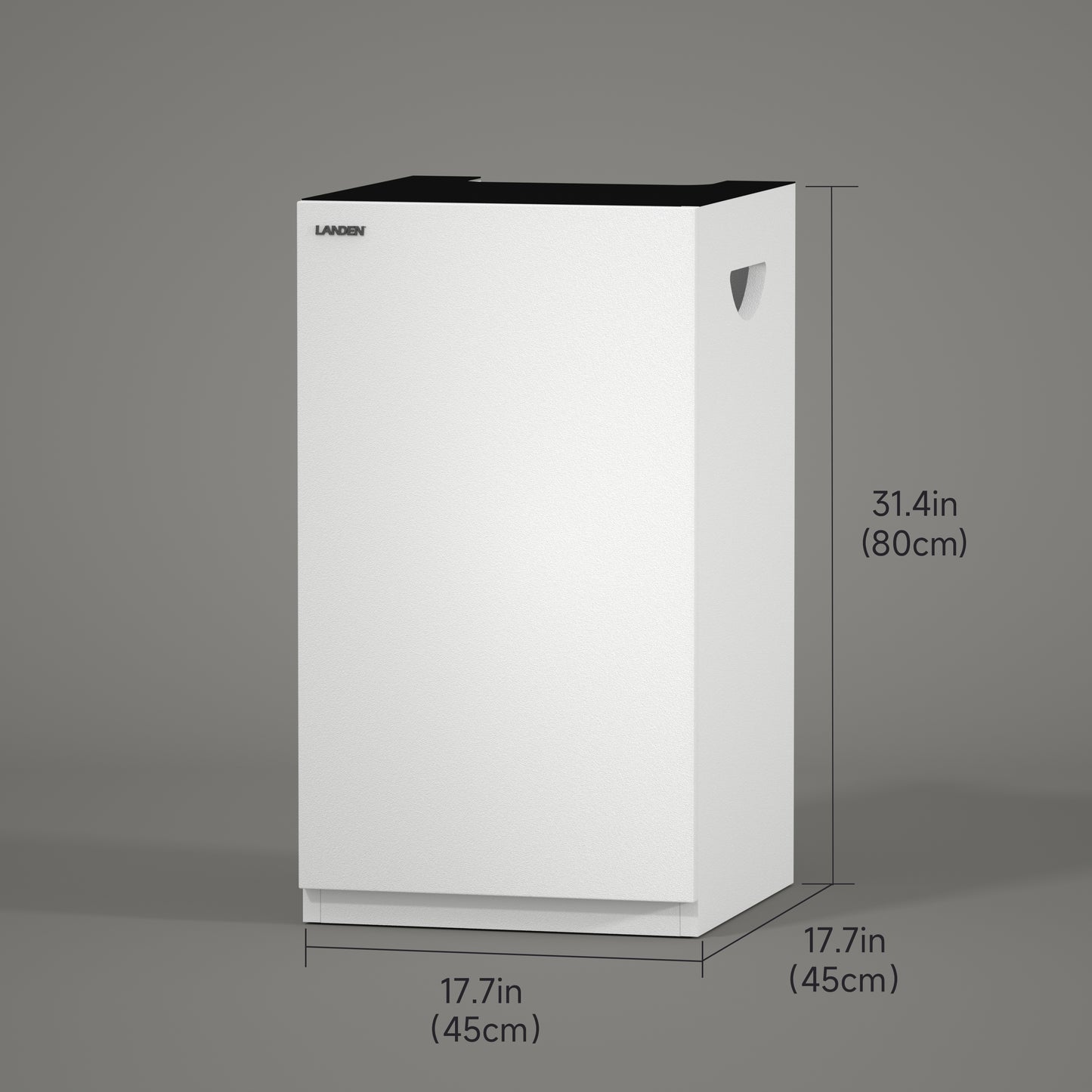 LANDEN Aquarium Wooden Stand and Cabinet for up to 20 Gal Tank, W17.7xD17.7xH31.5 in(45X45X80cm), Matte White Painted(Stand Only)