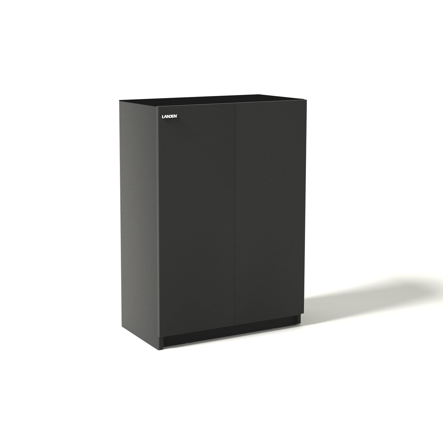 LANDEN Aquarium Wooden Stand and Cabinet for up to 16 Gal Tank,W23.6xD11.8xH33.9 in(60X30x86cm),Matte Black Painted(Stand Only)