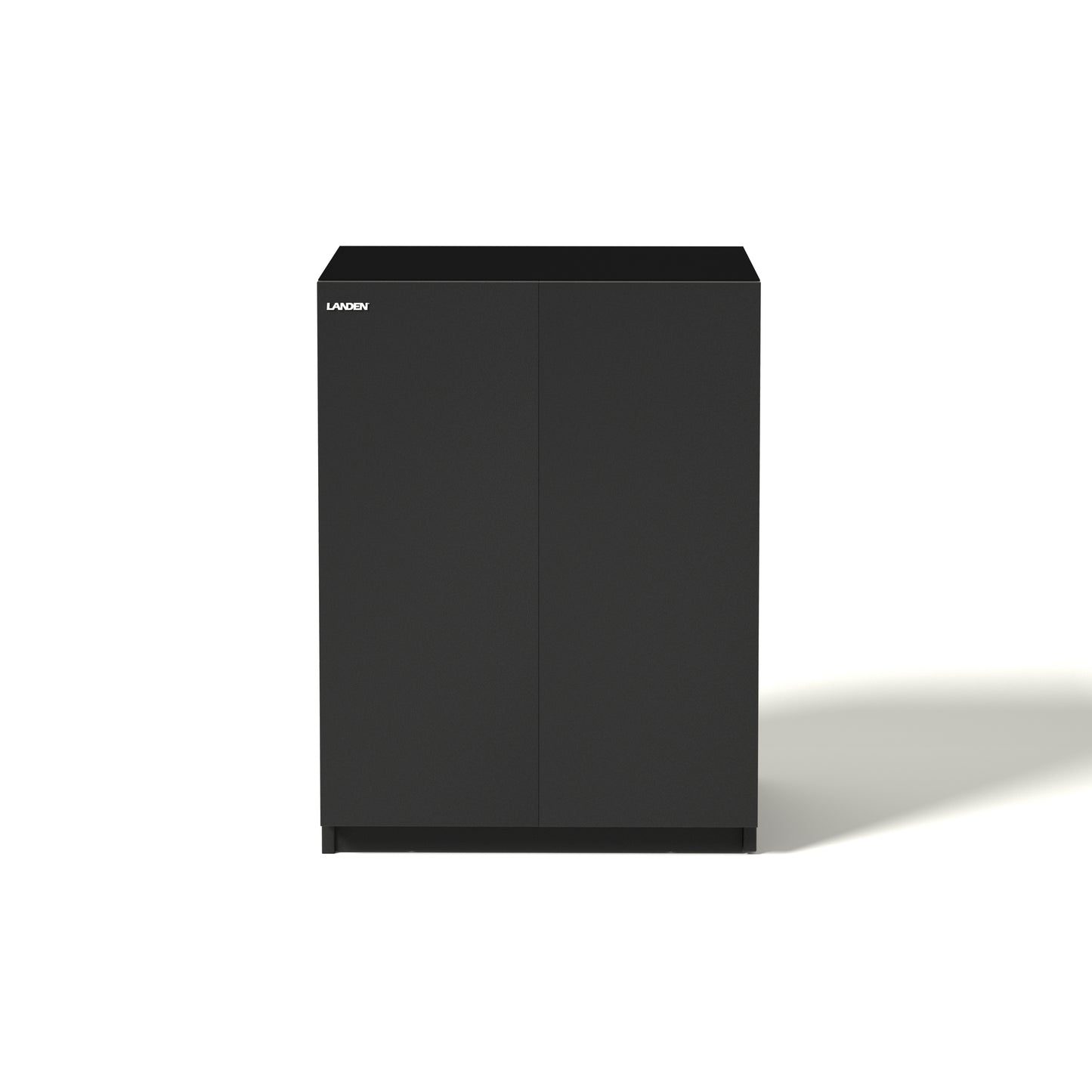 LANDEN Aquarium Wooden Stand and Cabinet for up to 16 Gal Tank,W23.6xD11.8xH33.9 in(60X30x86cm),Matte Black Painted(Stand Only)