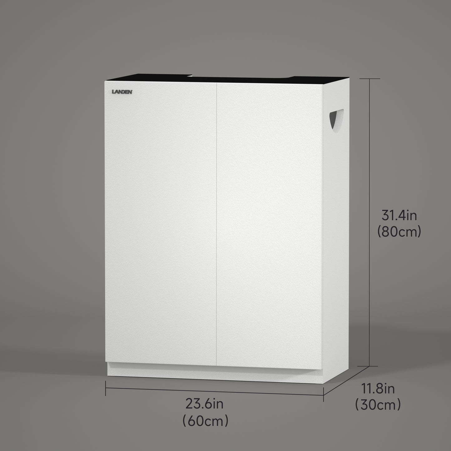 LANDEN Aquarium Wooden Stand and Cabinet for up to 16 Gal Tank,W23.6xD11.8xH31.49 in,Matte White Painted(Stand Only)