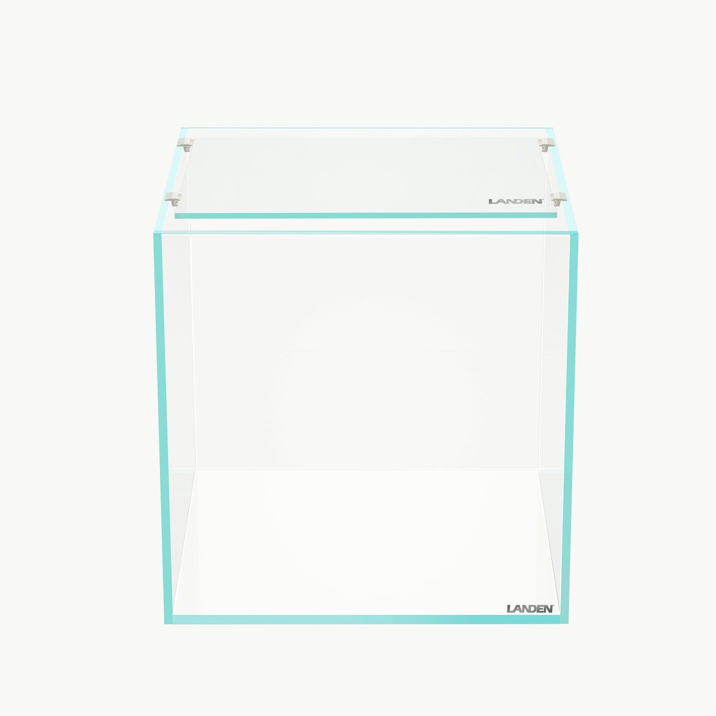 LANDEN 4mm Thick Clear Glass Aquarium Lid, Includes 4 Clips for Secure Placement, 282 x 225mm(11.1x8.86 inches) Adapted to CB303030, ARF30