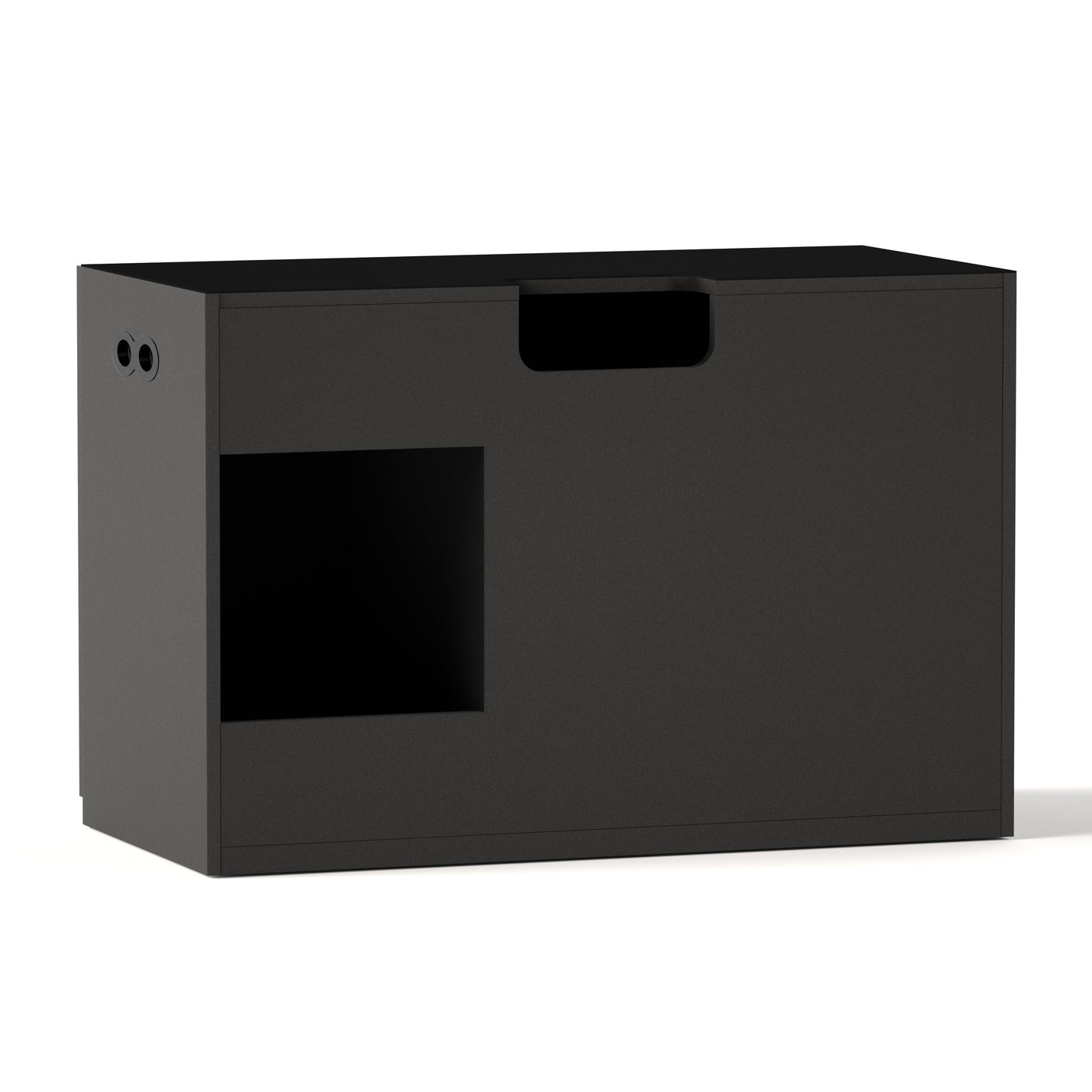 LANDEN Aquarium Wooden Stand and Cabinet for 80 gallon, W47.2xD23.6xH31.5in(120X60X80cm), Matte Black Painted (Stand Only)
