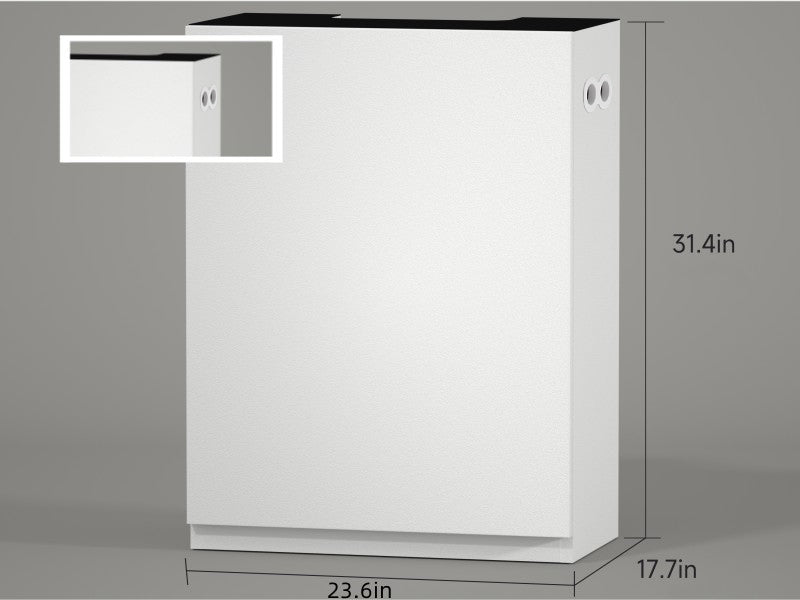 LANDEN Aquarium Wooden Stand and Cabinet for 30 gallon, W23.6xD17.7xH33.5in(60X45X80cm), Matte White Painted (Stand Only)
