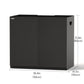 LANDEN Aquarium Wooden Stand and Cabinet for 55 gallon,W35.4xD19.7xH31.5in(90X50X80cm), Matte Black Painted (Stand Only)