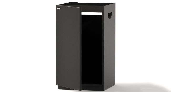 LANDEN Aquarium Wooden Stand and Cabinet for up to 20 Gal Tank, W17.7xD17.7xH31.5 in(45X45X80cm), Matte Black Painted(Stand Only)
