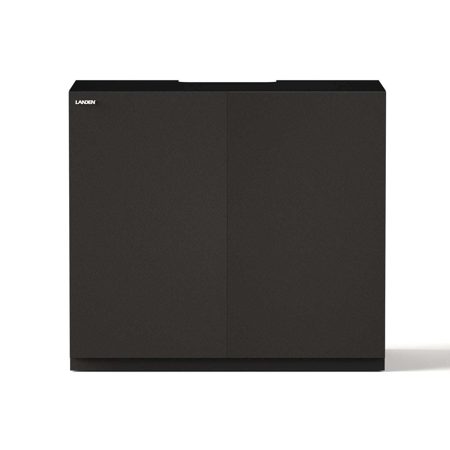 LANDEN Aquarium Wooden Stand and Cabinet for 55 gallon,W35.4xD19.7xH31.5in(90X50X80cm), Matte Black Painted (Stand Only)