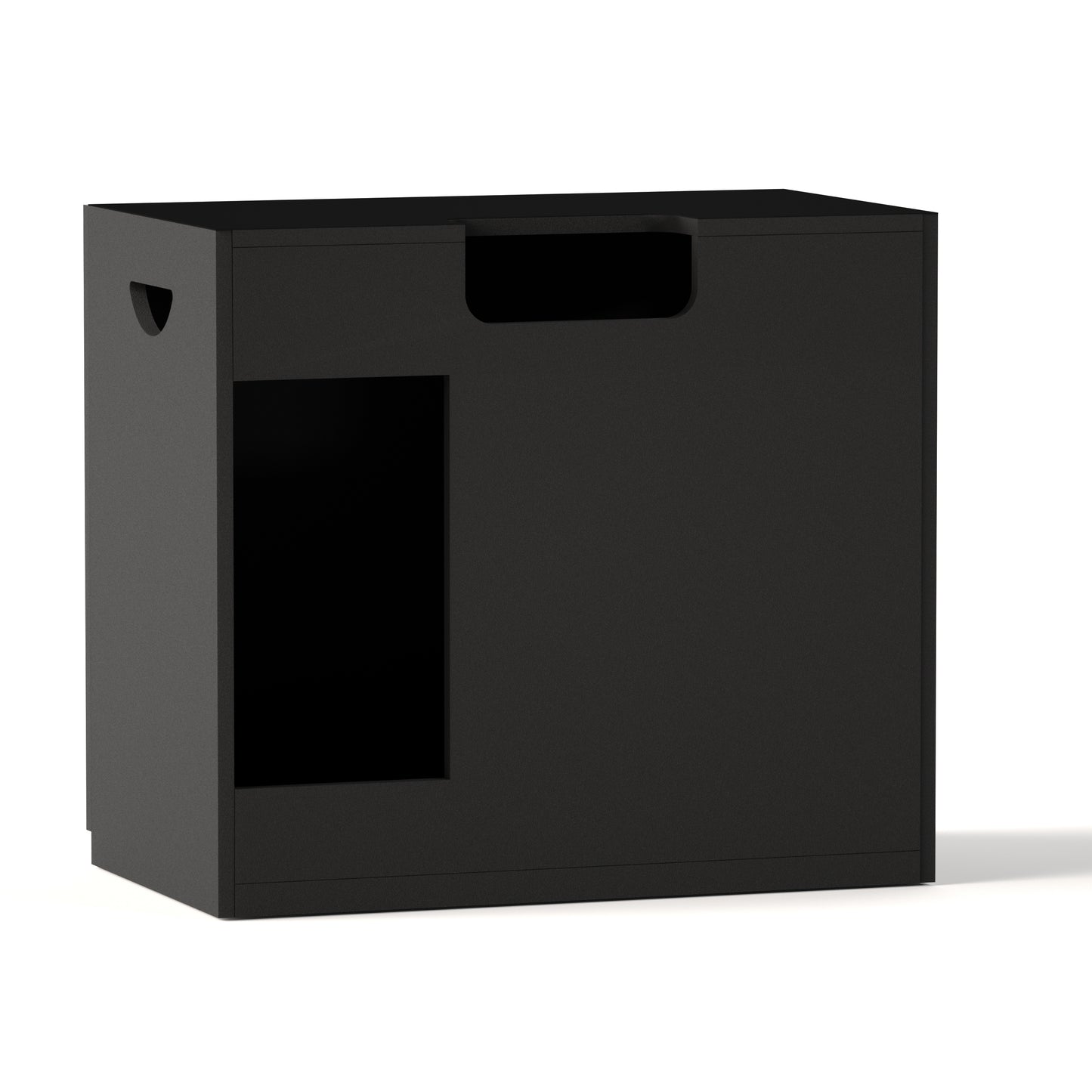 LANDEN Aquarium Wooden Stand and Cabinet for 55 gallon,W35.4xD19.7xH31.5in(90X50X80cm), Matte Black Painted (Stand Only)
