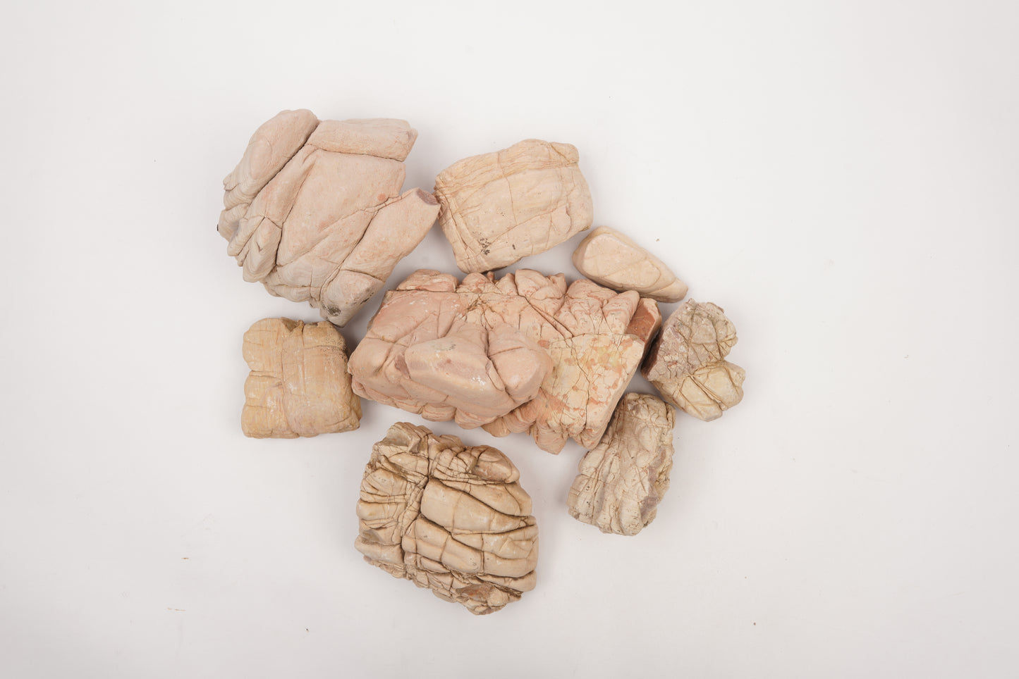 LANDEN Elephant Skin Stone Natural Rocks  (18lbs,3-9 inches)7pcs