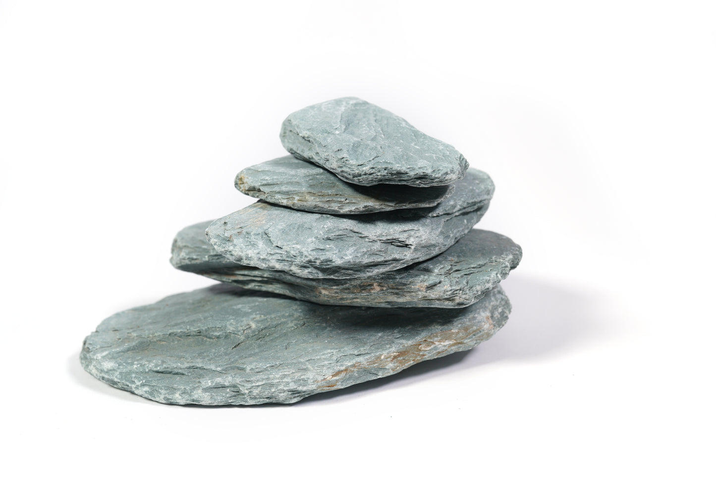 LANDEN River Slate Stone Natural Rocks for Aquariums(18lbs,3-9 in) 13pcs