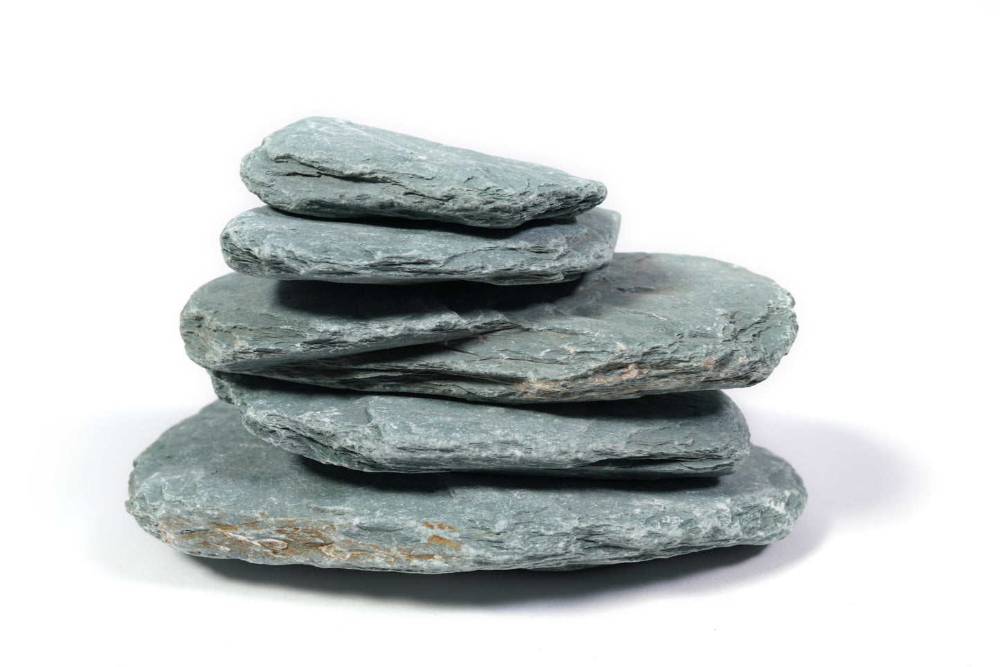 LANDEN River Slate Stone Natural Rocks for Aquariums(18lbs,3-9 in) 13pcs