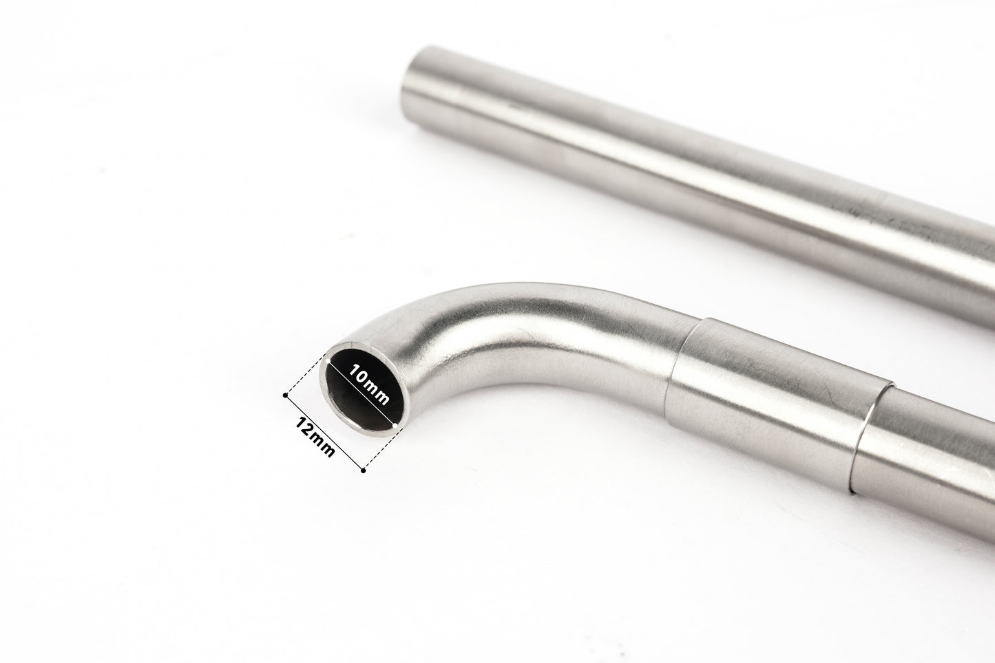 LANDEN 304 Stainless Steel Lily Pipes with Clamps for Rimless Glass Aquarium, Inflow and Outflow Set (Pipe Diameter 12mm/16mm)