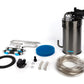 LANDEN PURA 600 External Canister Filter for Aquarium System, Stainless Steel Aquarium Canister with Water Pump