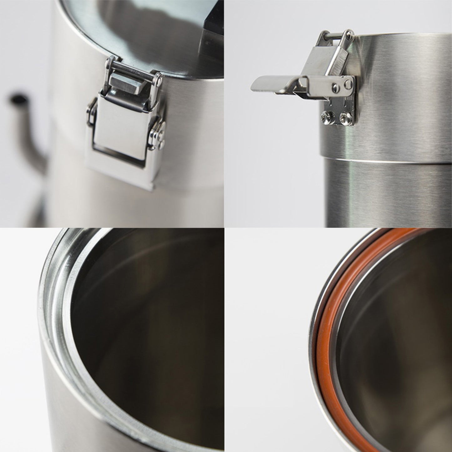 LANDEN PURA 100 Compact External Canister Filter for Aquarium System, for 10- 28 Gallons tank, Stainless Steel Tank Canister with Water Pump and Double Tab Connector,