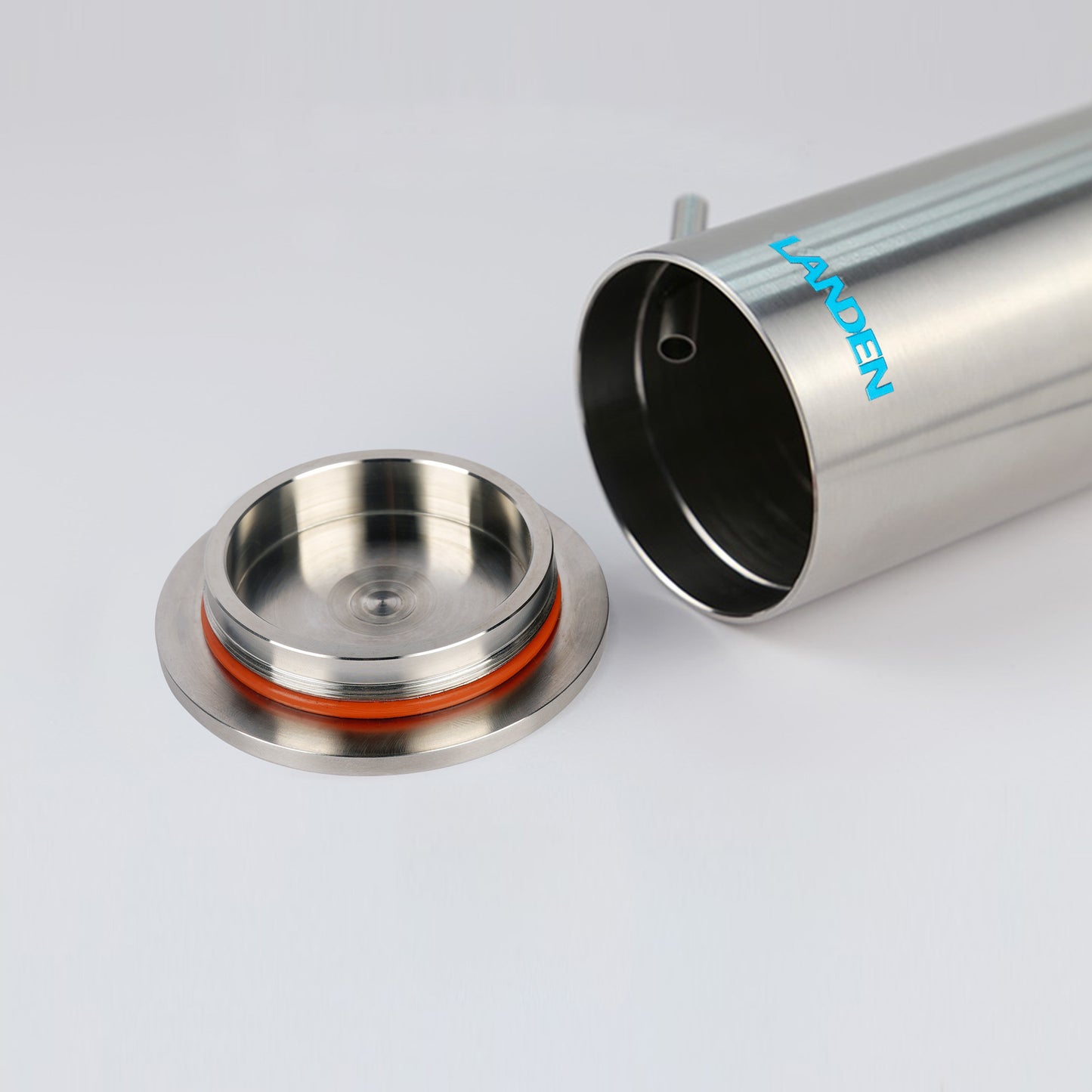 LANDEN PURA 50 Mini External Canister Filter for Aquarium System, up to 5 Gallon, Stainless Steel Aquarium Canister with Water Pump