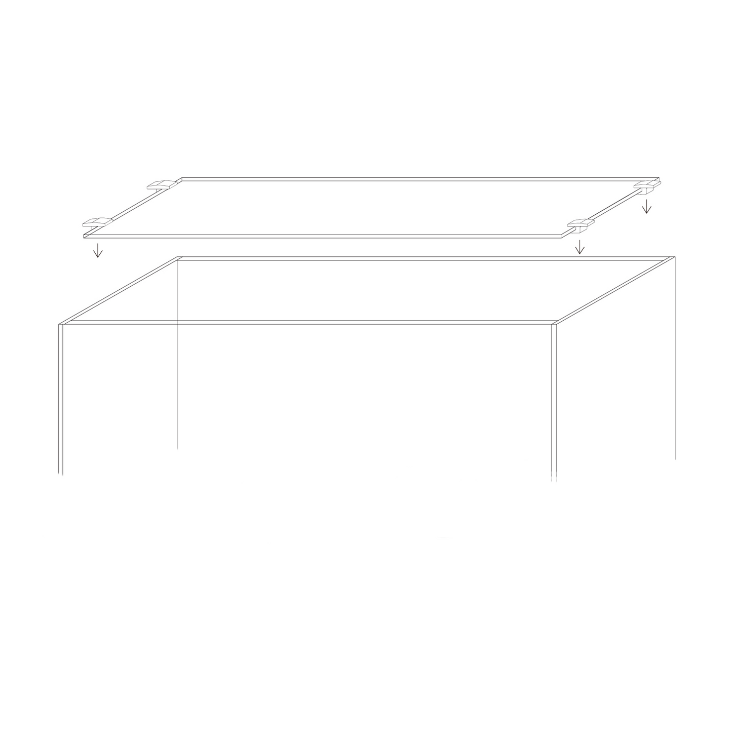 LANDEN 4mm Thick Clear Glass Aquarium Lid,Includes 4 Clips for Secure Placement, 576 x 310mm(22.68x12.2 inches) Adapted to SD604040