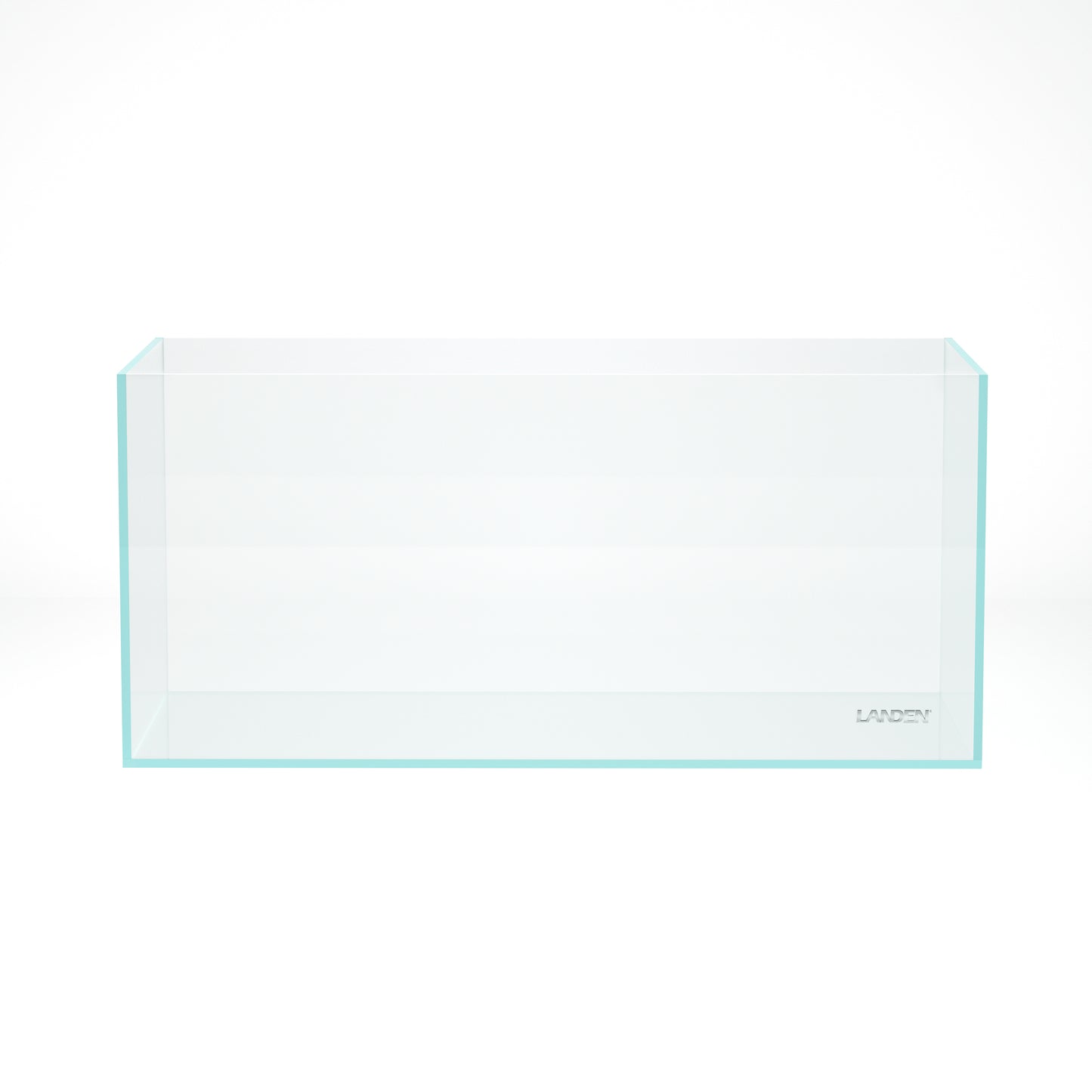 Landen 100P 50 Gallon Rimless Low Iron Aquarium Tank, 39.37" W × 17.72" D × 17.72" H (100cm x 45cm x 45cm)