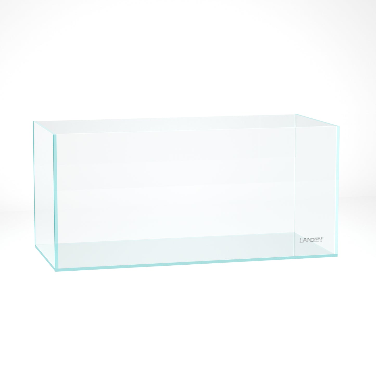 Landen 100P 50 Gallon Rimless Low Iron Aquarium Tank, 39.37" W × 17.72" D × 17.72" H (100cm x 45cm x 45cm)