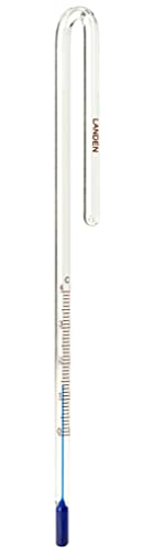 LANDEN Aquarium Thermometer for Rimless Tank, Hang-On Style Fish Tank Thermometer, Celsius Degree Version