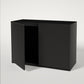 LANDEN Aquarium White Wooden Stand and Cabinet for 72.2 Gal Tank, W47.2xD19.7xH33.9in(120x50x86 cm),Wooden Matte Black Painted(Stand Only)