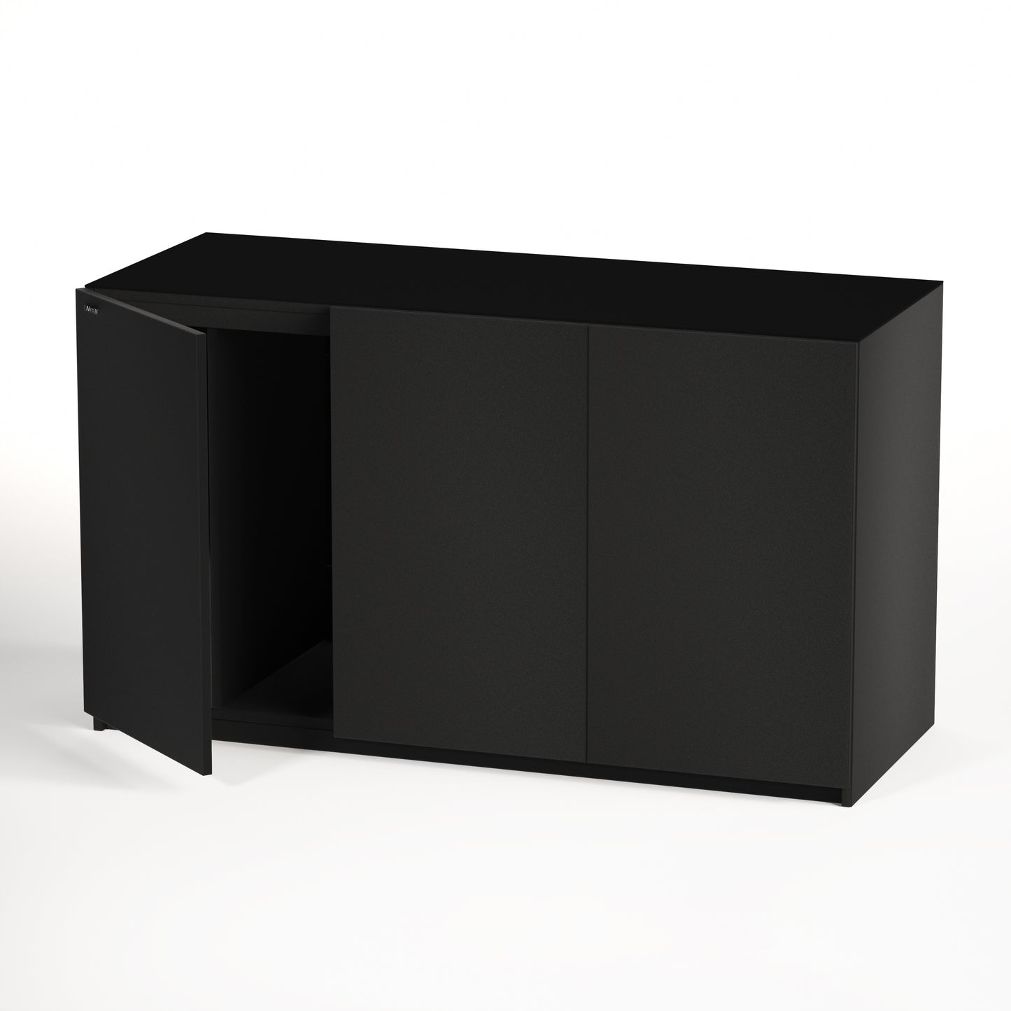 LANDEN Aquarium Stand and Cabinet, for up to 118 Gal Tank, Matte Black Painted(Stand Only) W59.06xD23.62xH33.86 in(150x60x86cm)