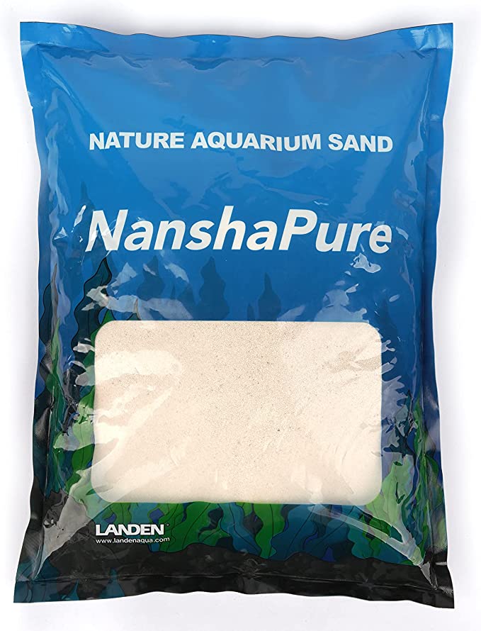 LANDEN NanshaPure Natural Sand 11lbs (3.2L) for Reef or Hardwater Aquarium, Premium Aragonite Cosmetic Sand for Saltwater and Marine Aquascape, Substrate for Cichlid, Harlequin Shrimp and Hermit Crab