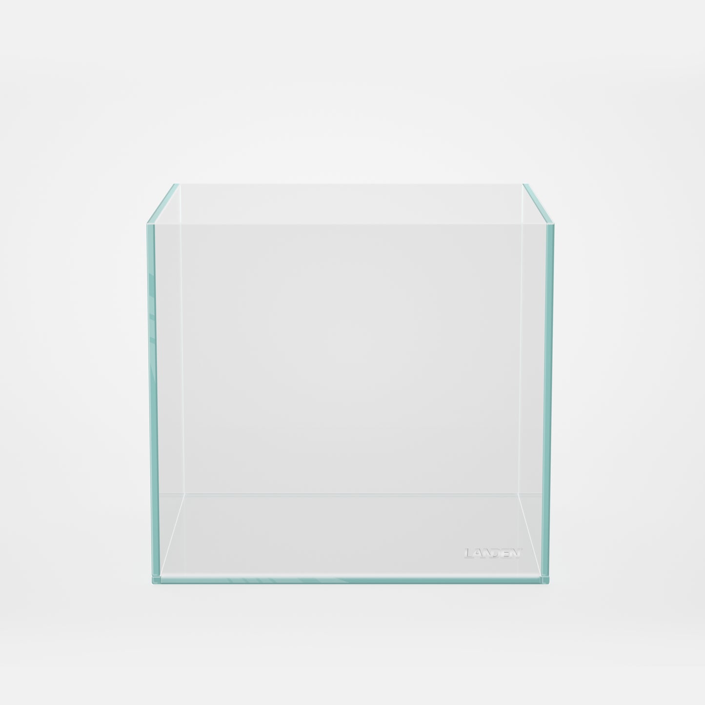 LANDEN 20C 2 Gallon Rimless Low Iron Cubic Aquarium Tank, 7.8" W × 7.8" D × 7.8" H (20x20x20cm)