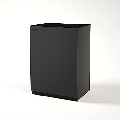 LANDEN Aquarium Gloss Black Stand and Cabinet, for up to 44Gal Tank, Fish Tank W35.5xD17.7xH33.9in(90X45x86cm)，Matte Black Painted (Stand Only)