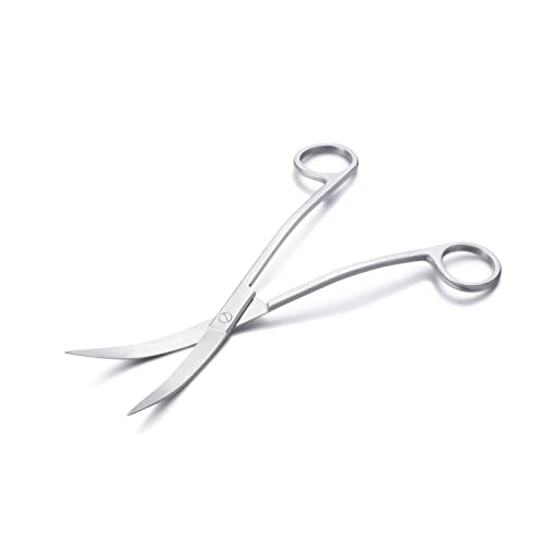 LANDEN Scissors Wave 8.27inch (210mm) for Aquarium Fish Tank Landscaping Pruning and Plant Trimming Tool