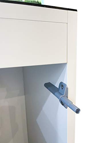 LANDEN Aquarium Matte White Wooden Stand and Cabinet for 44 Gal Tank,W35.4xD17.7xH33.86in(90X45x86cm)，Matte White Painted (Stand Only)