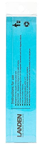 LANDEN Aquarium Thermometer for Rimless Tank, Hang-On Style Fish Tank Thermometer, Celsius Degree Version