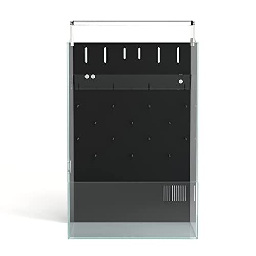 Landen T30 Aqua Terra Tanks Terrarium All in One, Integrated Paludarium, Light, Water Pump, Mist-Flower and Mat Included, Waterfall and Rain Forest Aquatic Landscape, 11.81 "L x 11.81" W x 17.72 "H