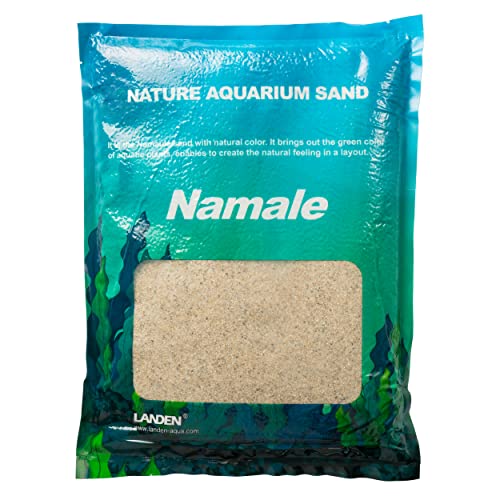 Landen Namale Aquarium Sand, Super Natural for Aquarium Landscaping, Cosmetic Sand for Plant Tank, Fine Grain Natural Color River Sand for Freshwater or Blackwater Biotope Tank