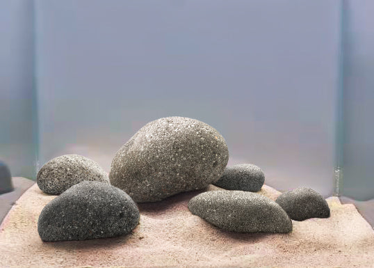 LANDEN Taiji Stone Natural Rocks for Aquascape (18lbs 2-9inches)6pcs