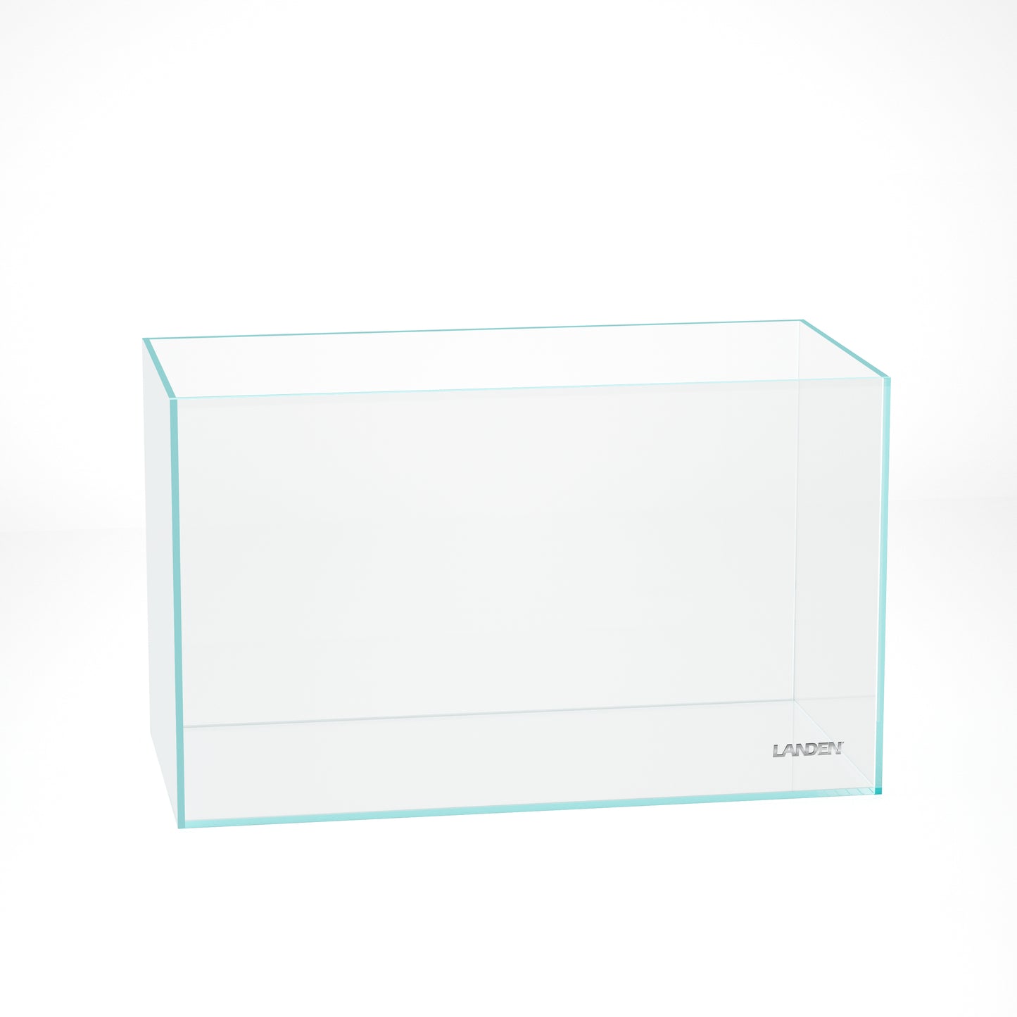 LANDEN 60P 16 Gallon Rimless Low Iron Aquarium Tank, 23.6" W × 11.8" D × 14.2" H (60cm x 30cm x 36cm)