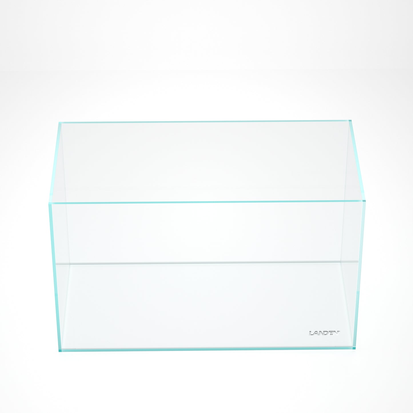 LANDEN 60P 16 Gallon Rimless Low Iron Aquarium Tank, 23.6" W × 11.8" D × 14.2" H (60cm x 30cm x 36cm)