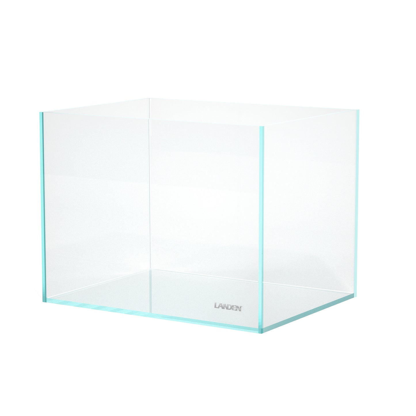 Landen 60H 30 Gallon Rimless Low Iron Aquarium Tank, 23.6" W × 17.7" D × 17.7" H (60cm x 45cm x 45cm)