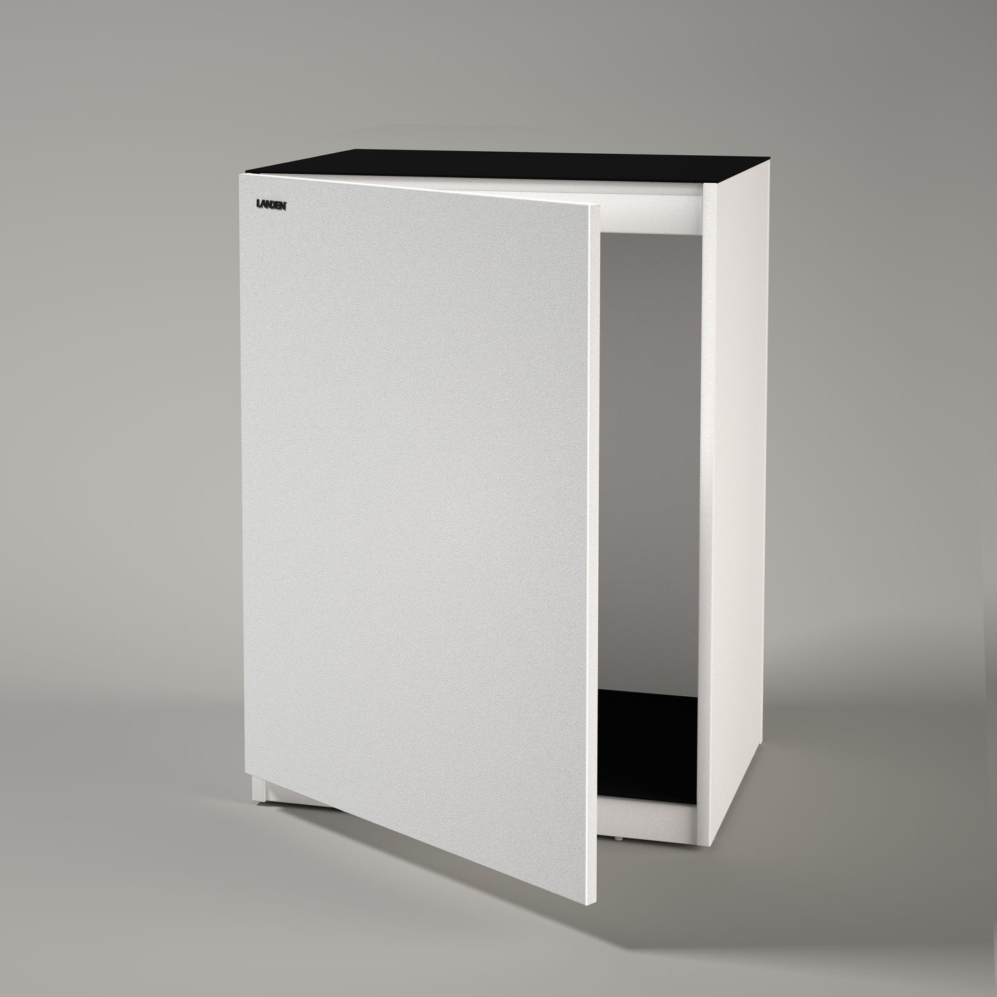 LANDEN Aquarium Wooden Stand and Cabinet for up to 30 Gal Tank,W23.6xD17.7xH33.9in(60X45x86cm), Matte White Painted(Stand Only)