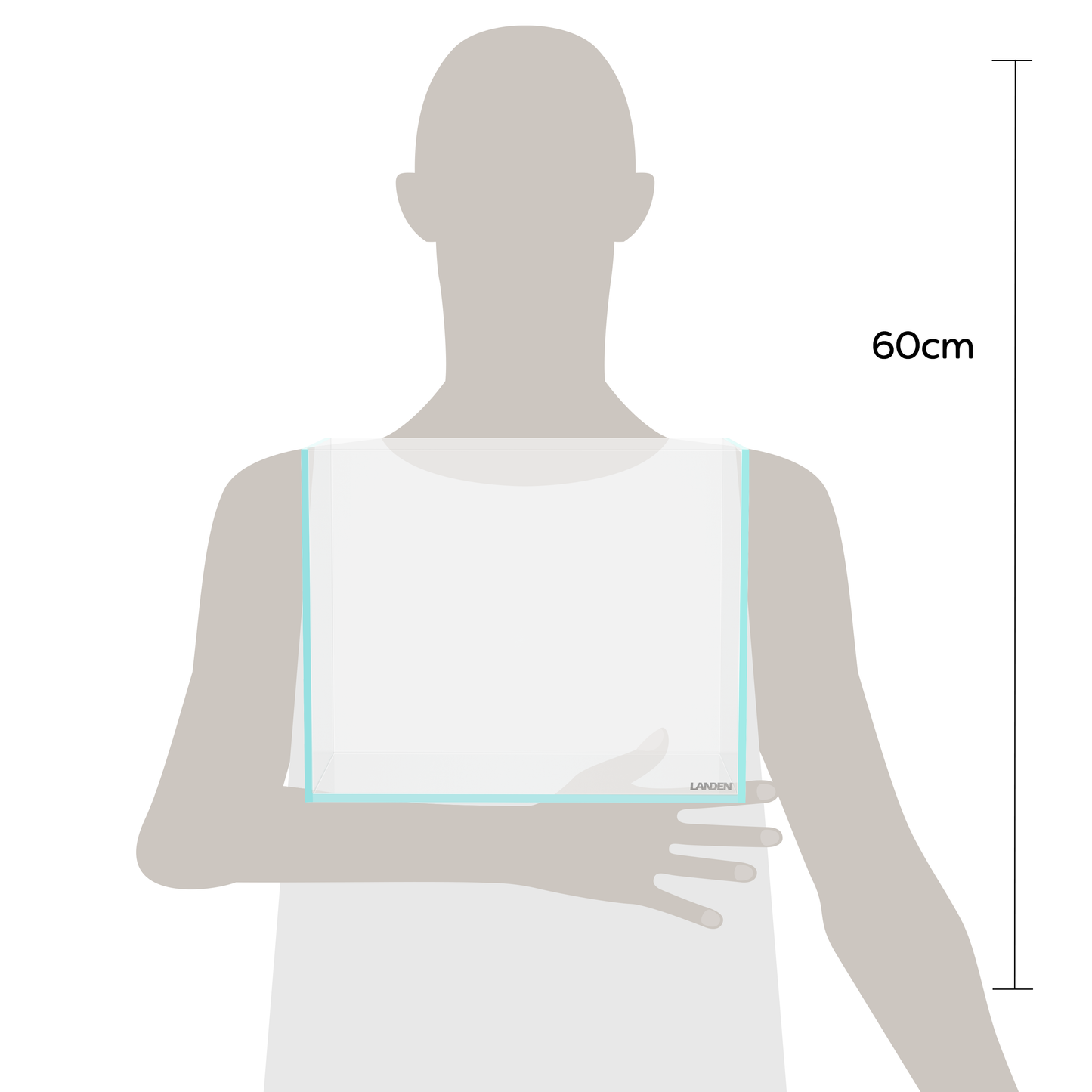 LANDEN 30N 3.2 Gallon Nano Aquarium Tank