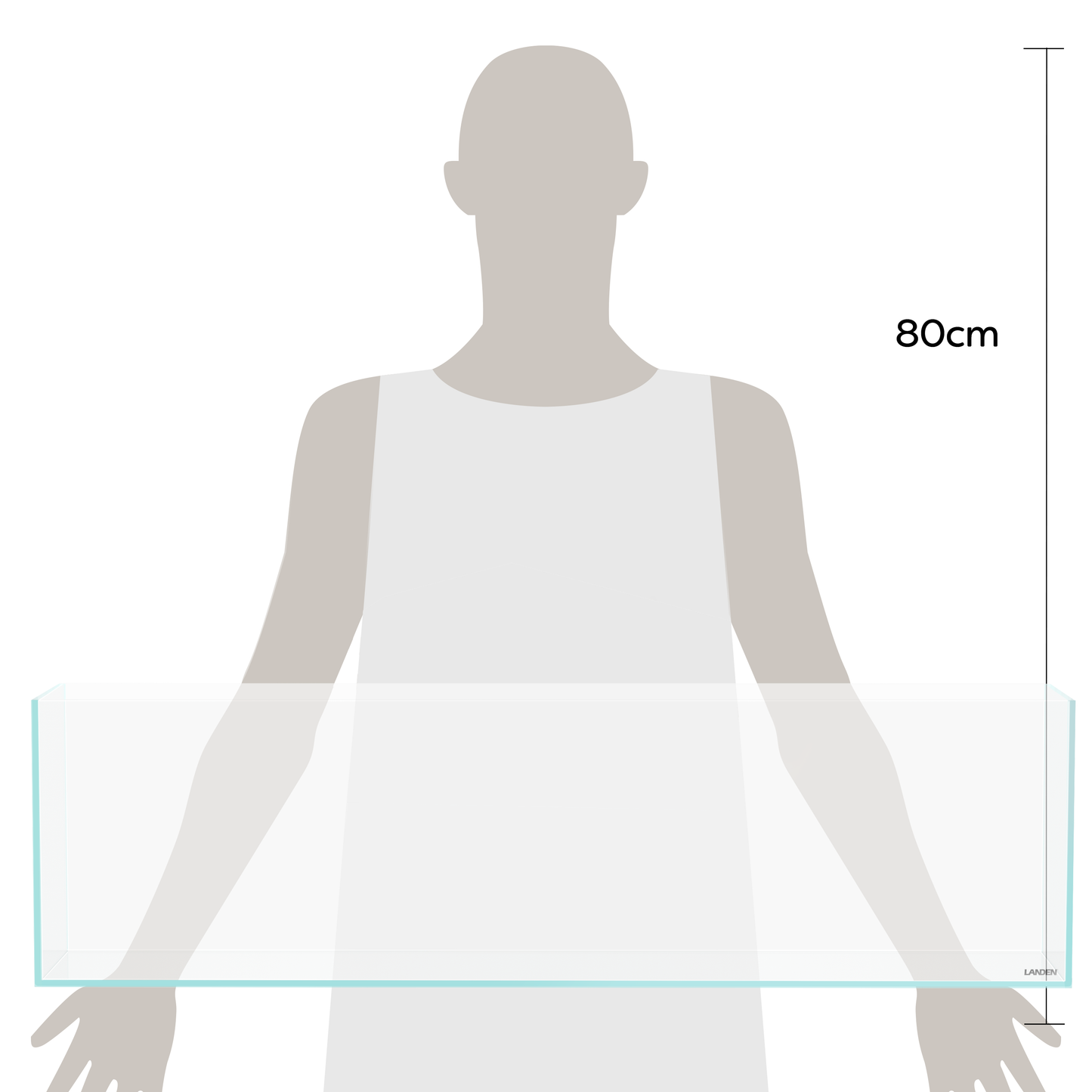 LANDEN 90L 10.8 Gal aquarium Long Tank