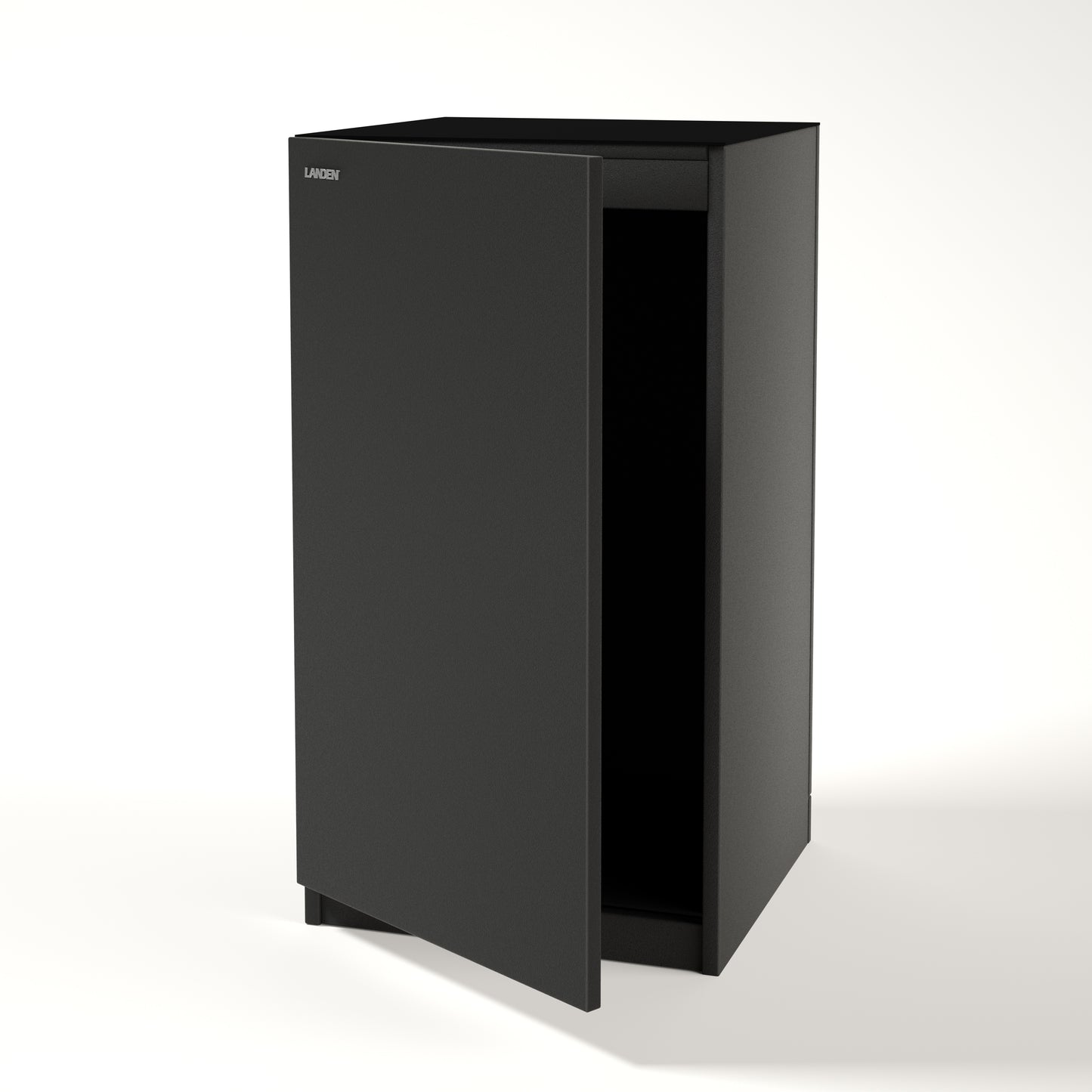 LANDEN Aquarium Wooden Stand and Cabinet for up to 20 Gal Tank, W17.7xD17.7xH33.9 in (W45 x D45 x H86 cm), Wooden Matte Black(Stand Only)