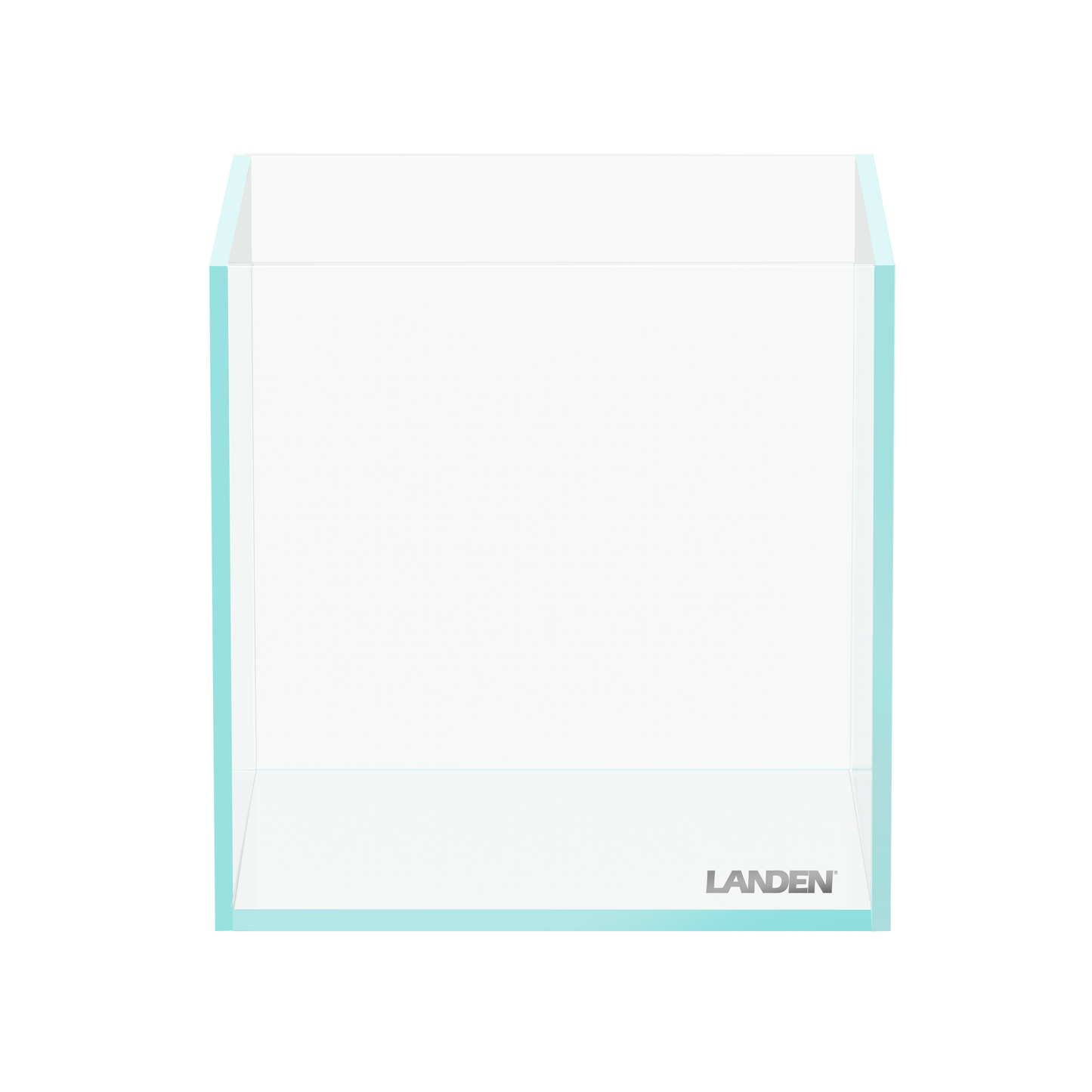 LANDEN 15C 0.8 Gallon Cube Aquarium Tank，W5.9×D5.9×H5.9 in(15x15x15cm) 4mm Thickness
