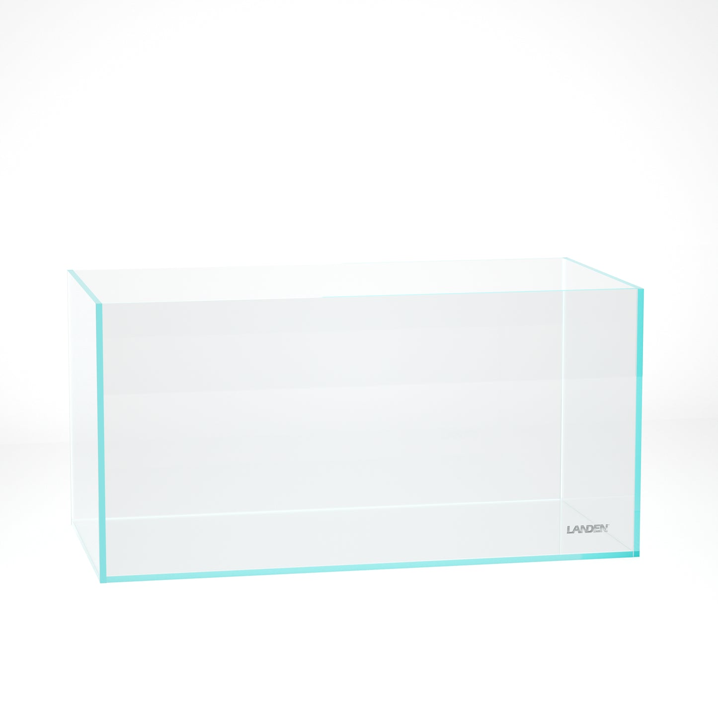 LANDEN 90P 44 Gallon Rimless Low Iron Aquarium Tank, 35.4" W × 17.7" D × 17.7" H (90cm x 45cm x 45cm)