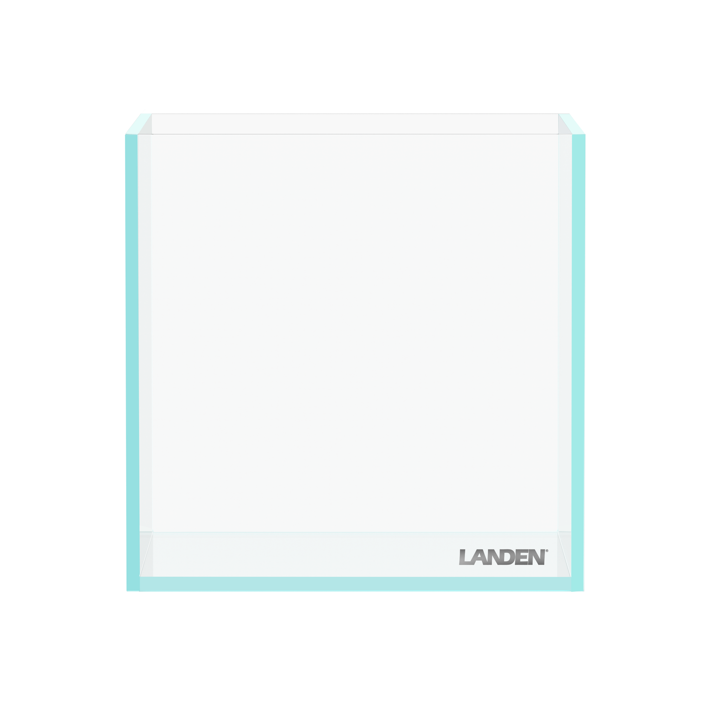 LANDEN 15C 0.8 Gallon Cube Aquarium Tank，W5.9×D5.9×H5.9 in(15x15x15cm) 4mm Thickness