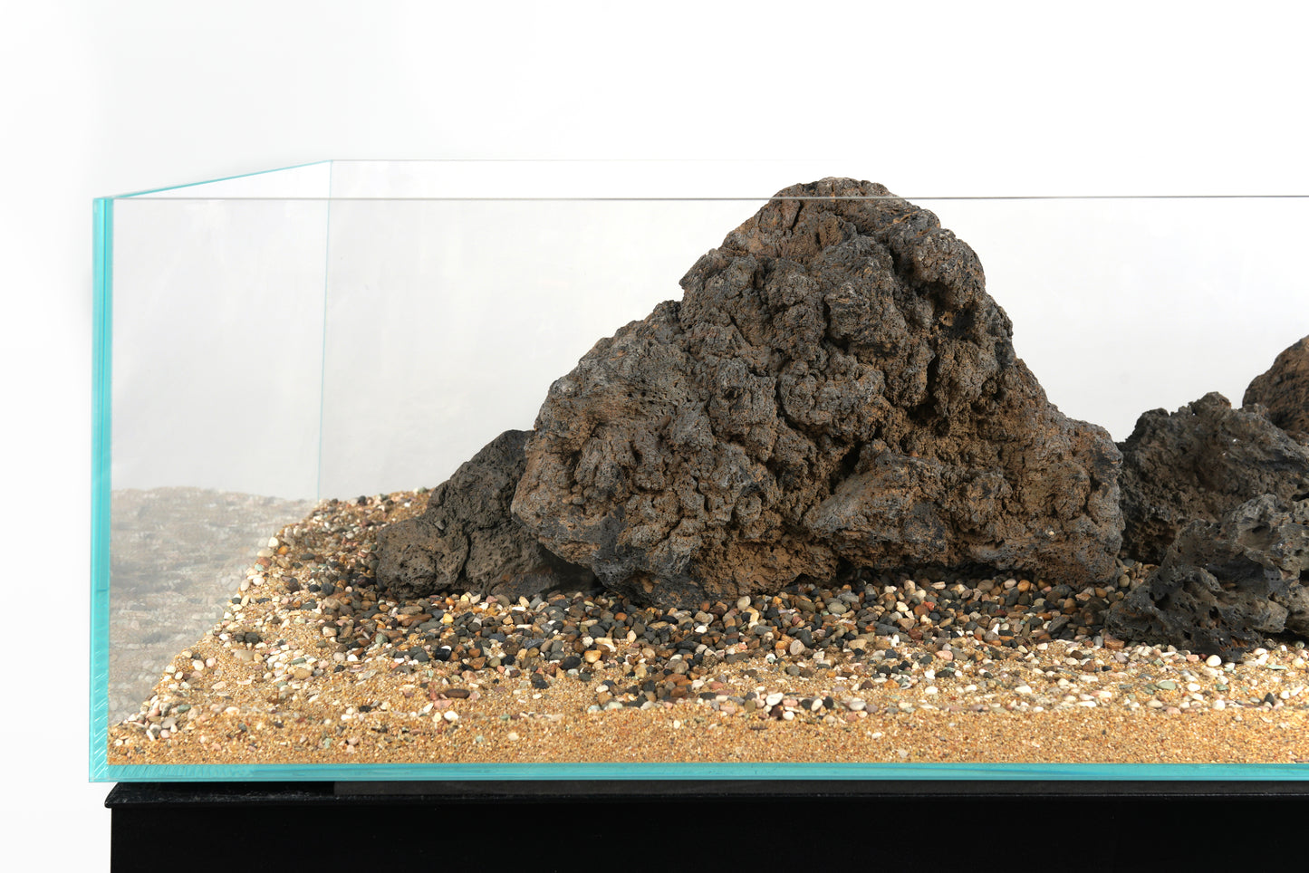 LANDEN Mekong Aquarium Brown-Black Sand,7lbs(2L) 2-5mm
